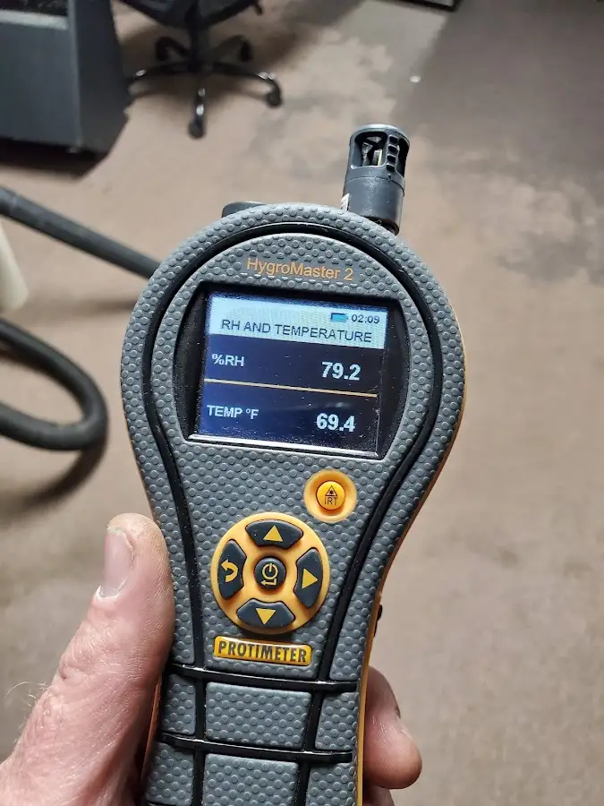 Moisture meter humidity assessment for Mold Remediation & Removal in August
